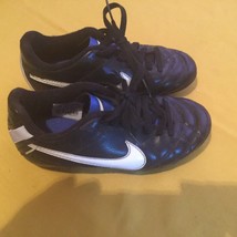 Nike shoes Size 11 soccer baseball softball T-ball cleats black boys gir... - $24.99