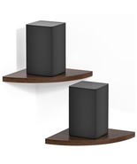 Corner SoundWave Floating Shelf for Small Speaker Wall Mounts Set of 2 - $83.54 CAD