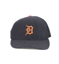 Vtg 90s New Era Detroit Tigers Old English D Fitted Hat Cap Blue 6 5/8 Wool USA - £24.47 GBP