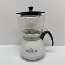 Vintage CORNING WARE Blue Cornflower 8 Cup Drip O Lator Coffee Maker P-118 - £46.79 GBP