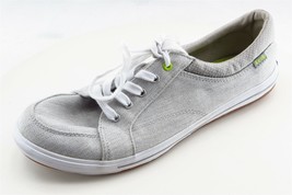 Keds Size 8 M Gray Lace Up Fashion Sneakers Fabrci Women Shoe - £15.78 GBP