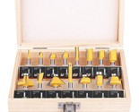 15 Pc. Set Of 1/4&quot; Router Bits From Kowood Are Ideal For Beginning Woodw... - £31.78 GBP
