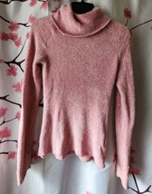 Women&#39;s GAP Stretch Pink Cowlneck Sweater Size XS - £23.62 GBP