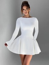 Elegant Long-Sleeve Mini Dress - $43.73