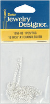 Jewelry Designer Slimpack 1 X 1mm Chain 18 Inches Silver - $16.41