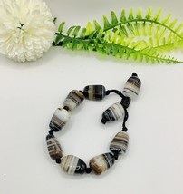 News Lola Rose Natural Persian Agate Beaded Adjustable Bracelet Beads 2cm Long - £25.22 GBP