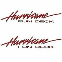 Hurricane Fun Deck Boat Marine Decals (Set Of 2) – OEM New Oracle  12” - $18.80