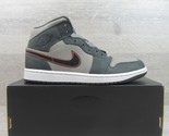 Air Jordan 1 Mid SE Basketball Shoes Mens Size 10 Pewter Black NEW FQ833... - $109.95