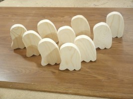 10 or 20 Unfinished wooden Ghost #2 cutouts, wood ghost, Ghost shapes, wooden Gh - £11.18 GBP+