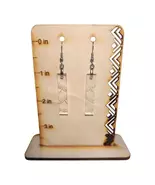 Dragonfly Etched Acrylic Drop Earrings - $12.00