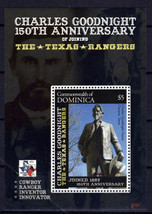 Dominica 2636 MNH Horses Charles Goodnight Cowboy Ranger Zayix Stamps 01... - £2.75 GBP