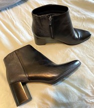 Shoes Boots ROCKPORT Women&#39;s Total Motion Lynix Black Bootie Size 7M Preown (B) - £63.94 GBP