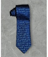 Jingle Bells Mens Tie Blue and Green By MMG Hallmark Holiday Traditions - $26.16 CAD