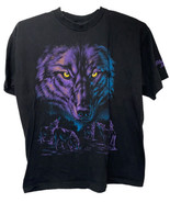 Habitat XCVI Wolf Shirt Mens XL Nature Tee, Glacier Park Montana - £23.59 GBP