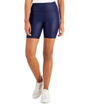 INC International Concepts Shiny Compression Bike Short, NAVY SAIL, S - £6.70 GBP