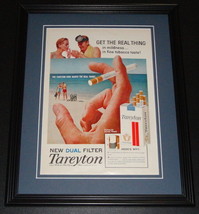 1959 Tareyton Cigarettes 11x14 Framed ORIGINAL Vintage Advertisement Poster - $44.54