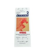 San Francisco 49ers at SD Chargers 8-20-1988  Ticket preseason Romanowsk... - $13.58 CAD