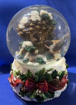 Home For The Holidays Snow Globe Musical Rotating Junco(?) Birds White C... - £20.72 GBP