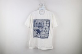 Vintage 90s Mens Size Large Spell Out Dallas Cowboys Football T-Shirt White USA - £35.16 GBP