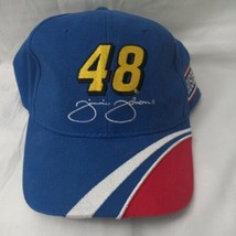 JImmie Johnson #48 Lowes Nascar Racing 90s Adjustable Strapback Hat Cap ... - $14.94