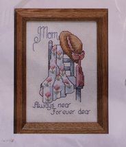 Creative Circle Cross Stitch Kit Mom Mother Always Near- Forever Dear 5&quot;... - $14.99