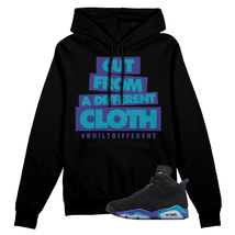 Aquatone 6 Bright Concord Black Retro Vibrant Aqua Hoodie Match CLOTH - £49.61 GBP+