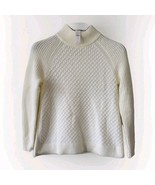 Talbots Cable Knit Mock Neck Wool Blend Sweater Traditional Women&#39;s P Me... - $41.60 CAD