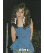 Kirk Cameron Alyssa Milano teen pinup clipping preteen blue dress Teen B... - $6.80 CAD