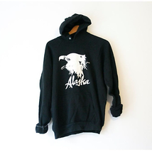 Vintage Alaska Eagle Hoodie Sweatshirt XL - £36.57 GBP