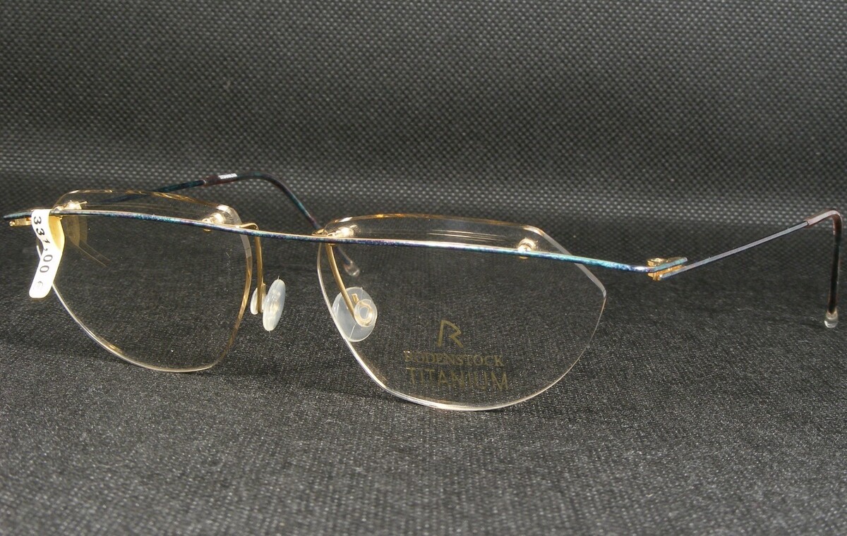 Vintage Rodenstock R2427 C Multicolore Unique Rare Titane Lunettes 51-15-135 - $214.29