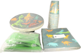 Dinosaur Party Supplies (Serves 24) Perfect 24-Pack - £9.39 GBP