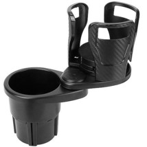 [Pack of 2] 2 In 1 Car Cup Holder Extender Adapter 360 Rotating Dual Cup Moun... - £29.85 GBP