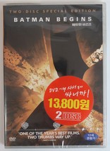 Batman Begins (2005) Korean DVD [Region 3] Two Special Edition Korea Sealed - £23.59 GBP