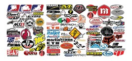 80 Decals Motocross Motorcycle Cycle Performance Brands Decal Lot - Many Unique - £11.64 GBP