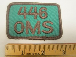 AIR FORCE PATCH 446 OMS Military [Y113A1] - £11.93 GBP