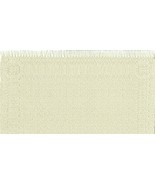 Artisan Handwoven Mini Rug/Table Mat 10.5&quot; x 12&quot; Natural #24, Bombyx Silk - $95.00