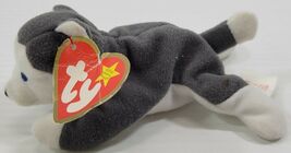 MM) 1993 TY Teenie Beanie Babies Nook the Husky Dog Stuffed Toy - $5.93