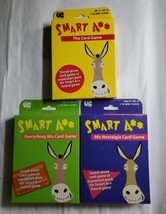 3 NEW University Games Smart Ass, 80s, &amp; 90s Nostalgia Card Game Lot Bun... - £25.85 GBP