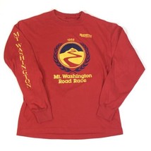 Vintage 1988 Mount Washington Road Race Red Long Sleeve T-Shirt Numerica - $29.69