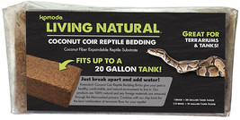 Komodo Living Natural Coconut Coir Reptile Bedding Brick 6 count (6 x 1 ct) Komo - £67.08 GBP