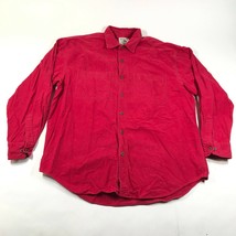 Vintage Banana Republic Outfitters Button Down Shirt Mens XL Red Chamois 80s - £22.41 GBP