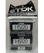 2 Pack TDK HS120 8mm Metal Particle Tape Video Cassette Camcorder NEW NO... - $229.93 MXN