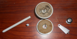 Singer 631G Top Arm Spool Pin w/Caps, Thread Guide &amp; Tension Disc w/Screws - $12.50