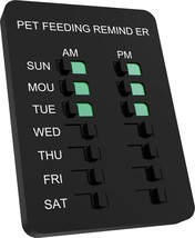 YARKOR Pet Feeding Reminder Magnetic Reminder Sticker, Daily - £13.16 GBP