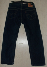 NEW MENS Levi&#39;s 505 REGULAR FIT DARK WASH BLUE JEANS  SIZE W34 L29 - $37.36