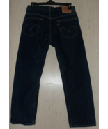 NEW MENS Levi&#39;s 505 REGULAR FIT DARK WASH BLUE JEANS  SIZE W34 L29 - €32,44 EUR