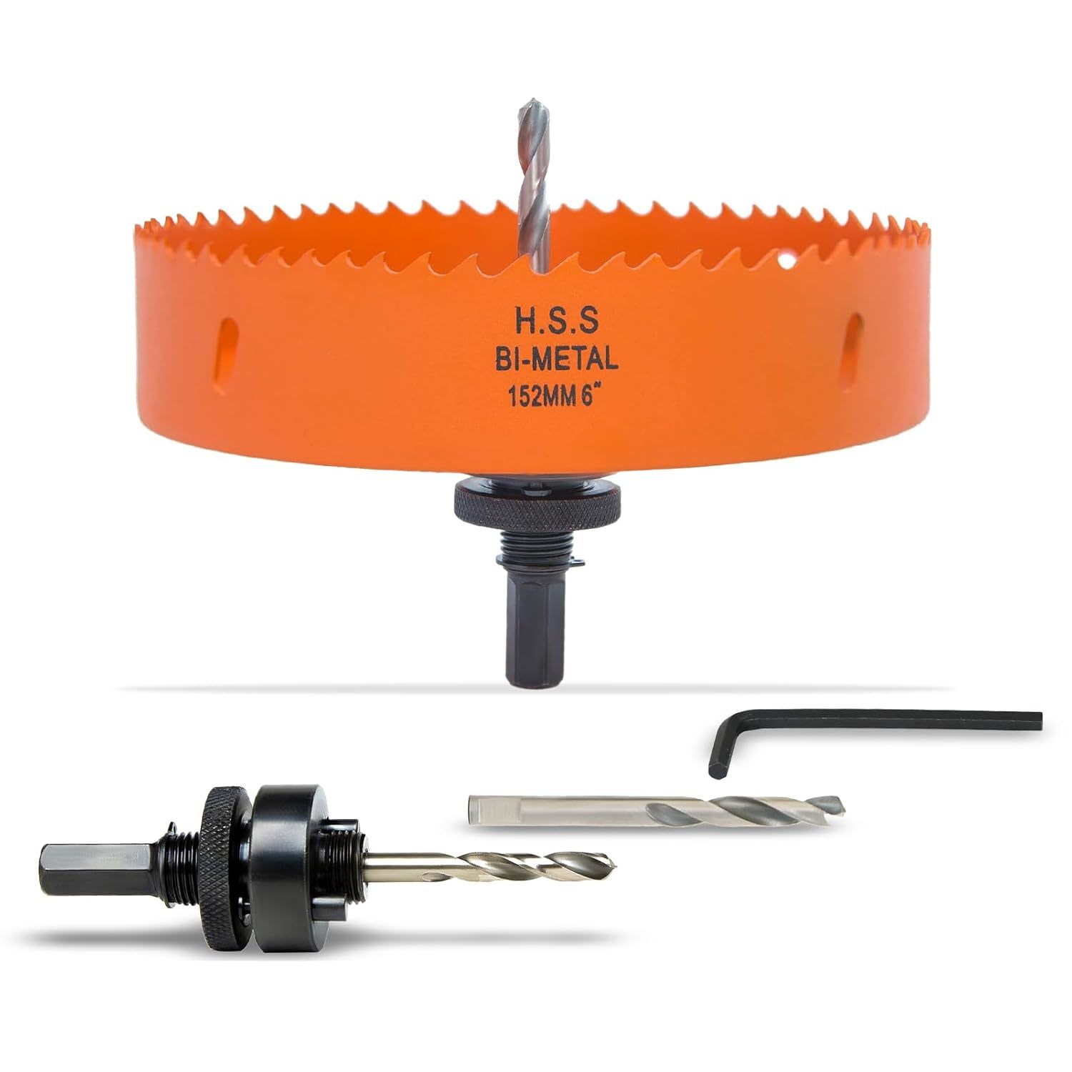 6 Inch Hole Saw With Arbor For Metal Wood And Plastic Cutting, 152Mm Bi-... - $38.99