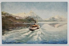 Interlaken Lake Thun Switzerland Raphael Tuck Oilette Postcard R9 - £3.87 GBP