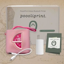 Poooliprint Le Inkless Pocket Printer - Mini Phone Bluetooth Portable, Pink - £97.12 GBP