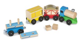 Melissa & Doug Classic Wooden Toy Cargo Train #705 #0705 Brand New - £31.37 GBP